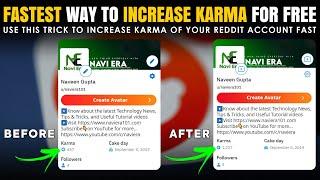 Fastest Way to Increase Reddit Karma for Free | How to increase Karma on  Reddit Account? [Hindi]