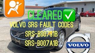 VOLVO S60 SRS Airbag Pretensioner A, Pretensioner B fault code Cleared ‼️ONLY VIDEO SOLUTION‼️