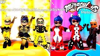 SAME TRANSFORMATION DO GRUPO NO MIRACULOUS RP - MIRACULOUS ROBLOX!