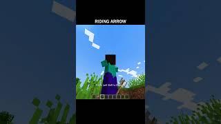 Riding Arrow  #minecraft #shorts