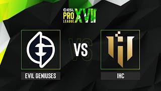 Evil Geniuses vs. IHC - Map 2 [Overpass] - ESL Pro League Season 17 - Group A