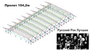 Русский Рок Лучшее. Процесс создание расчетной модели каркаса. Конькобежный Центр «Адлер-Арена»