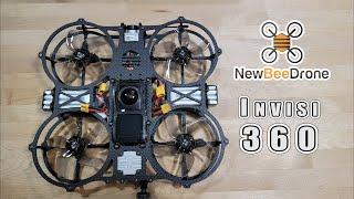 Amazing INVISIBLE Cinewhoop Drone!!  NewBeeDrone Invisi360 Review 