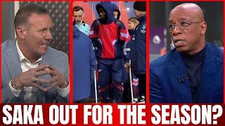 SERIOUS! CRAIG BURLEY AND IAN WRIGHT SHOCKED BY SAKA'S INJURY! RISK OF LOSING THE REST OF SEASON?