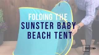 How to Fold the Sunster Baby Beach Tent by Crecom