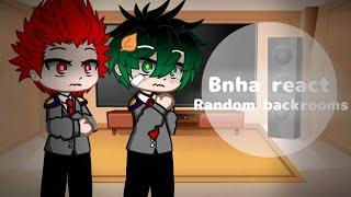 Bnha react to Random Backrooms videos // Gacha club reaction