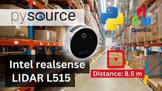 Detect distance of objects with LIDAR camera Intel Realsense L515