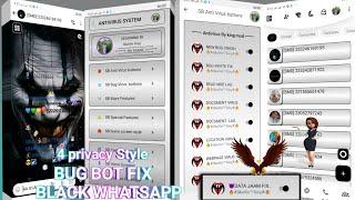 Nova!!BlackWhatsapp !!Fix Bug.Bot_Chat Light-full  Styles.Extender Imune:!! & New Update(2025)