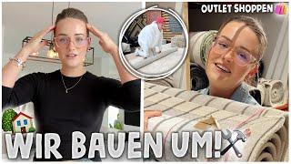 WIR BAUEN das HAUS UM! (obere Etage renovieren) + Mone & Kobe beim Outlet Shoppen | kobexmone