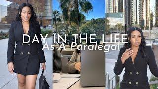 A DAY IN THE LIFE OF A PARALEGAL | Paralegal Vlog | 9 - 5 Paralegal Productive Work Day | CrysHurt