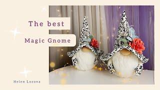 Gnome The BEST Scandinavian Magic Gnome Gnome in hat Flower Gnome Big Gnome Easy Gnome DIY HANDMADE
