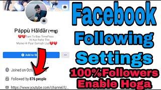 Facebook Followers Settings  2020 | facebook following 2020..