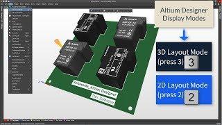 Altium Designer [2D/3D Layout Mode,Show/Hide 3D Bodies]