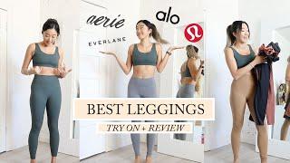 BEST LEGGINGS: Try On + Review (Lululemon, Alo Yoga, Everlane, Aerie)