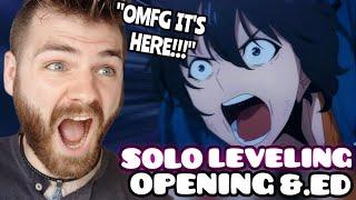 First Time Reacting to SOLO LEVELING *NEW* Opening & Ending | New Anime Fan | REACTION!