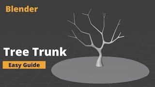 blender 3x tree trunk modeling with skin modifier