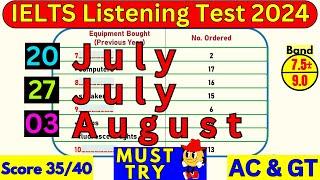 20 JULY, 27 JULY, 03 AUGUST 2024 IELTS LISTENING PRACTICE TEST 2024 WITH ANSWERS | IELTS | IDP & BC