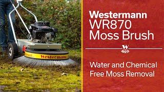 Westermann WR870 Moss Brush. Removing Moss from Block Paving & Tarmac