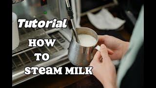 HOW TO STEAM MILK TUTORIAL FOR NEW BARISTAS