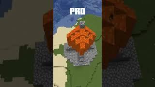 Noob vs Pro Cobblestone Tower in Minecraft #shorts