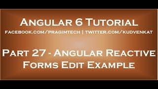 Angular reactive forms edit example