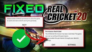 Real Cricket 20 Storage Permission Problem Solved | NoobShaw