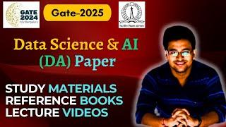 Study Materials for DA-Paper in Gate 2024 | Reference Books | Lecture Videos and Notes