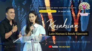 KESAKSIAN Lady Nayoan & Rendy Kjaernett  | Ibadah Onsite PD Victory Jakarta  |  24 Jan 2024