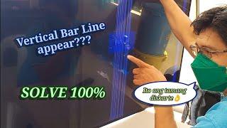 How to repair led tv with a vertical bar line appear?  | Hisense 55K220