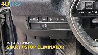 Toyota Tundra DISABLE Auto Start/Stop Feature - Turn ON and OFF permanently! [2022-2025]