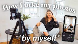 How I take my own photos - self portrait brand photo challenge 