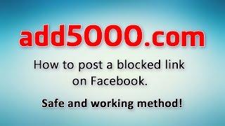 How to post a blocked link on Facebook