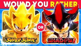 Would You Rather..? Sonic The Hedgehog 3 Edition ️ Daily Quiz