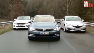 VW Passat vs. Opel Insignia & Kia Optima