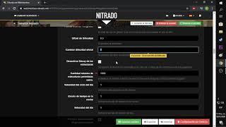 Como configurar un server ark nitrado - Ajustes generales -