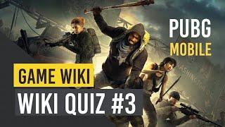 PUBG MOBILE WIKI QUIZ#3 | GAME WIKI | SKYF PUBG TAMIL