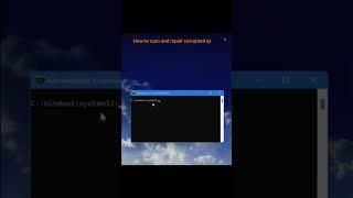 Command:  sfc /scannow How to scan and repair corrupted system files on Windows #commandprompt