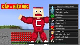 Minecraft Nhưng Cấp Càng Cao Càng Nhiều Hiệu Ứng