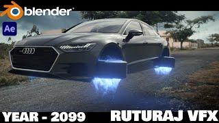 Year 2099 ( Ruturaj VFX ) Flying tesla cyber trucks & cars