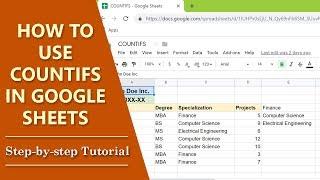 How to use COUNTIFS in Google Sheets | COUNTIF Multiple Criteria | Step-by-Step Tutorial