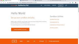 Authorize.Net Payment Gateway Integration using PHP