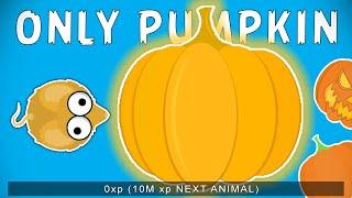 NEW ONLY PUMPKINS CHALLENGE IN MOPE.IO // 0 XP TO 10 MIL XP with PUMPKINS ONLY