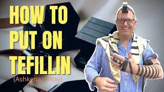 How to Put On Tefillin  Ashkenazi way | Tefillin