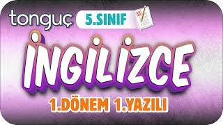 5.Sınıf İngilizce 1.Dönem 1.Yazılıya Hazırlık  #2024