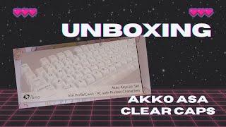 Unboxing my AKKO ASA Clear keycaps + mini review
