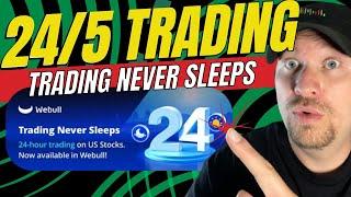 24 hour trading on WeBull, Webull now offers 24/5 trading