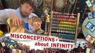 The Fake Infinities in Math and Magic Cards