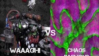 Waaagh! Ghazghkull vs Chaos Daemons Warhammer 40K Battle Report - Jay Knight BatRep 52