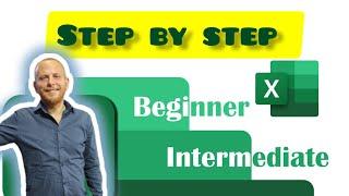 Step by Step - Excel tutoring - from Beginner to intermediate user