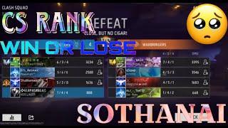 CS RANK SOTHANAI IN FREE FIRE TAMIL 